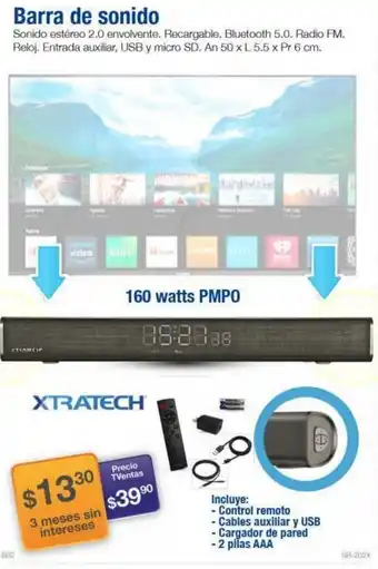 Barra de Sonido Xtratech