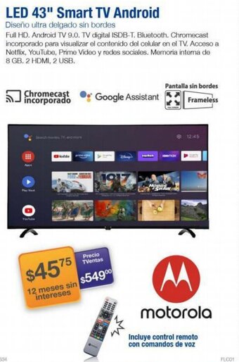 LED 43" Smart TV Android