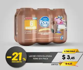 Coral Hipermercados Leche Chocolatada Toni Six Pack oferta