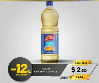 Coral Hipermercados Aceite Favorita Sierra 1L oferta