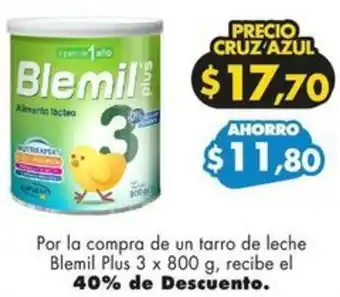 Farmacias Cruz Azul Blemil Plus 3 x 800g oferta