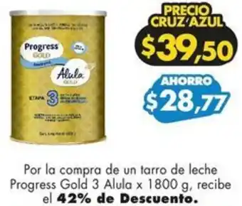 Farmacias Cruz Azul Progress Gold 3 Alula x 1800g oferta