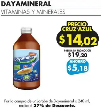 Farmacias Cruz Azul DAYAMINERAL VITAMINAS Y MINERALES oferta