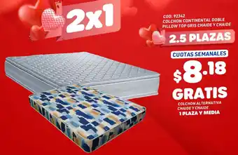 Artefacta COLCHON ALTERNATIVA CHAIDE Y CHAIDE 1 PLAZA Y MEDIA oferta