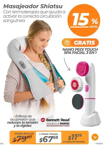 TVentas Masajeador Shiatsu oferta