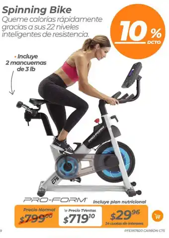 TVentas Spinning Bike oferta