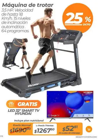 TVentas Máquina de trotar 3.5 HP. oferta