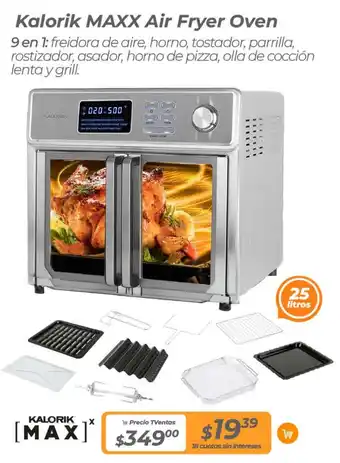TVentas Kalorik MAXX Air Fryer Oven oferta