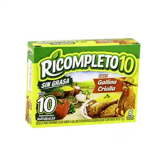 Akí Ricompleto Sabor a Gallina Criolla 72g oferta