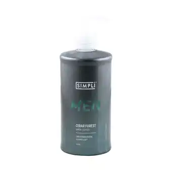 Akí Simpli Jabón Líquido Cedar Forest Men 400 ml oferta