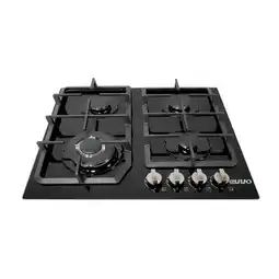 Tia ENCIMERA DE VIDRIO TEMPLADO A GAS 4 QUEMADORES EVVO NEGRO oferta
