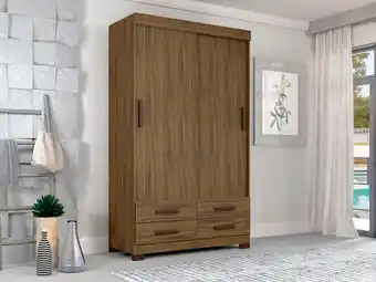 Tia ARMARIO 2 PUERTAS 4 CAJONES MEBEL IDEAL PLUS CAFE oferta
