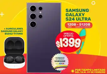 Novicompu SAMSUNG GALAXY S24 ULTRA 12GB - 512GB oferta