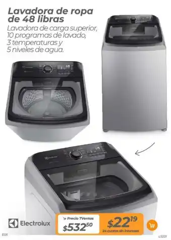 TVentas Lavadora de ropa de 48 libras oferta