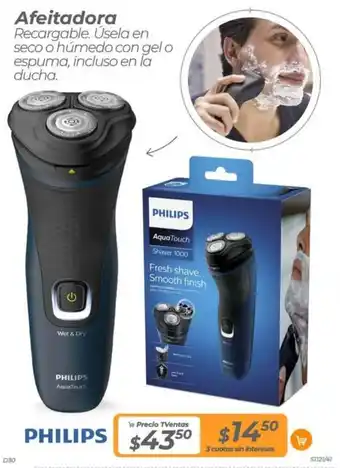 TVentas PHILIPS Afeitadora Recargable oferta