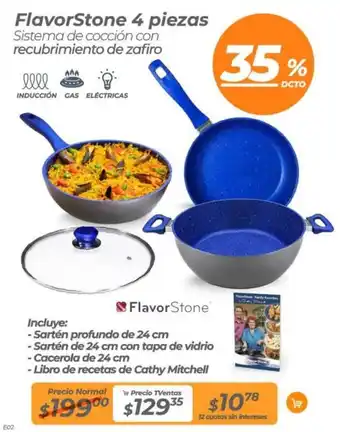 TVentas FlavorStone 4 piezas oferta