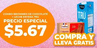 Supermaxi COMBO BROWNIES DE CHOCOLATE + LECHE ENTERA TRU oferta
