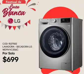 Artefacta LAVADORA - SECADORA LG WD11VVC3S6C oferta