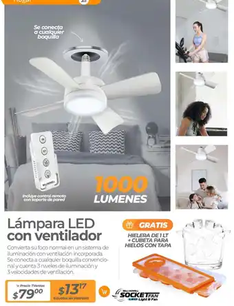 TVentas Lámpara LED con ventilador oferta