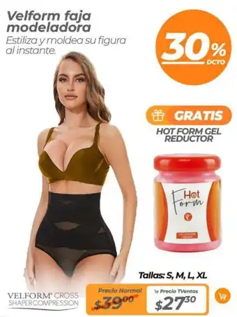 TVentas Velform faja modeladora oferta