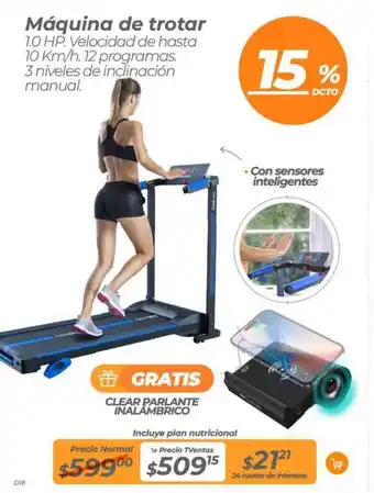 TVentas Máquina de trotar 1.0 HP oferta