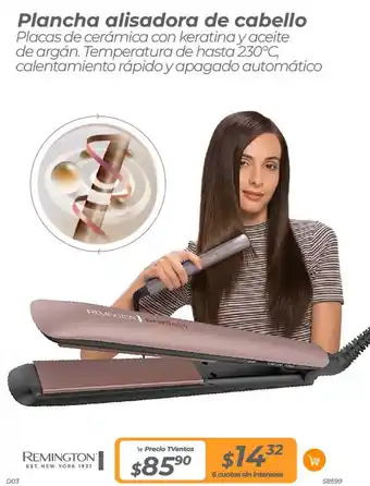 TVentas Plancha alisadora de cabello oferta