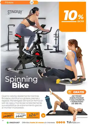 TVentas STINGRAY Spinning Bike oferta