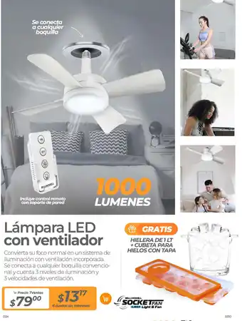 TVentas Lámpara LED con ventilador oferta