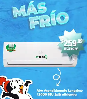 Computron Aire Acondicionado Longtime 12000 BTU Split eficiencia oferta