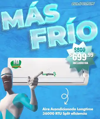 Aire Acondicionado Longtime 36000 BTU Split eficiencia