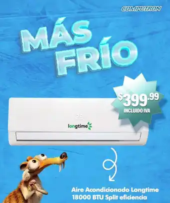 Computron Aire Acondicionado Longtime 18000 BTU Split eficiencia oferta