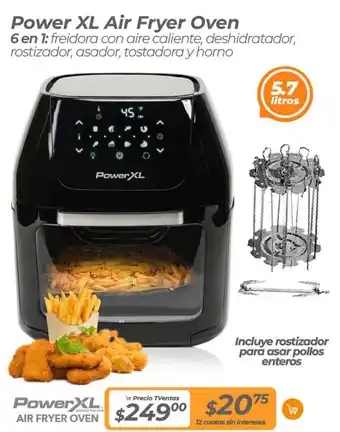 TVentas Power XL Air Fryer Oven 6 en 1 oferta
