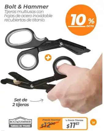 Bolt & Hammer + Set de 2 tijeras