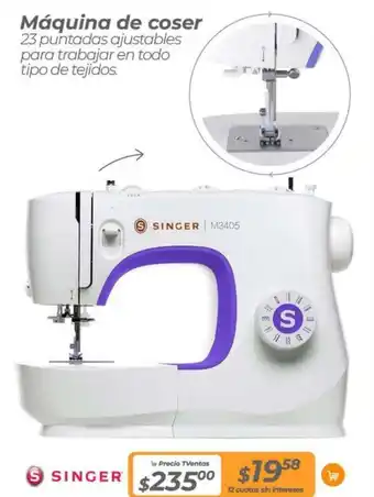 TVentas SINGER Máquina de coser oferta