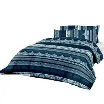 Tia COBERTOR P/CAMA 3 PLZS 3 PZAS LUCA SEVILLE AZUL CIRCULO oferta