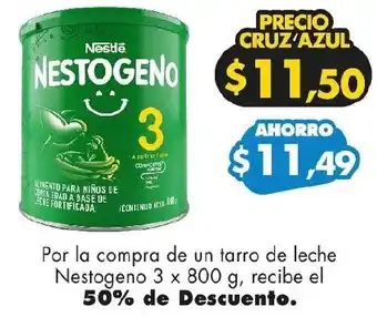 Farmacias Cruz Azul Nestogeno 3 x 800g oferta