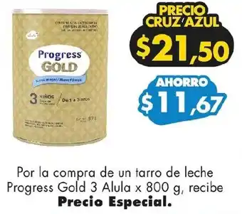 Farmacias Cruz Azul Progress Gold 3 Alula x 800g oferta