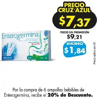 Farmacias Cruz Azul Enterogermina oferta