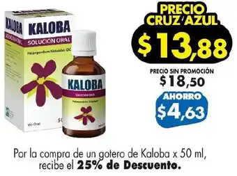 Farmacias Cruz Azul Kaloba x 50ml oferta