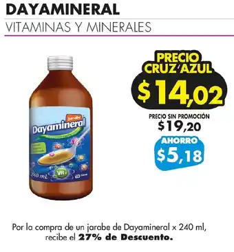 Farmacias Cruz Azul DAYAMINERAL VITAMINAS Y MINERALES oferta