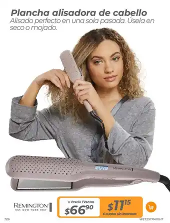 TVentas Plancha alisadora de cabello oferta