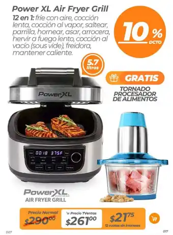 TVentas Power XL Air Fryer Grill 12 en 1 oferta