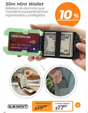 TVentas Slim Mint Wallet oferta