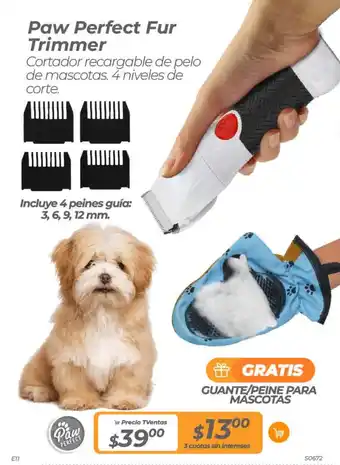 TVentas Paw Perfect Fur Trimmer oferta