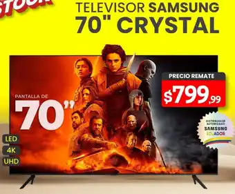 Novicompu TELEVISOR SAMSUNG 70" CRYSTAL oferta