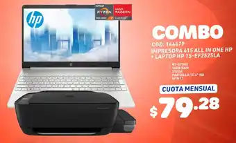 Artefacta IMPRESORA 415 ALL IN ONE HP + LAPTOP HP 15-EF2525LA oferta