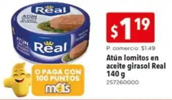 Tia Atún lomitos en aceite girasol Real 140g oferta