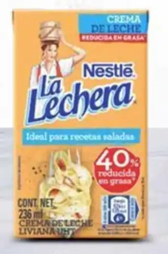 Mi Comisariato Crema de leche La Lechera, liviana 236ml oferta