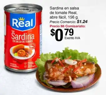 Mi Comisariato Sardina en salsa de tomate Real, abre fácil 156g oferta