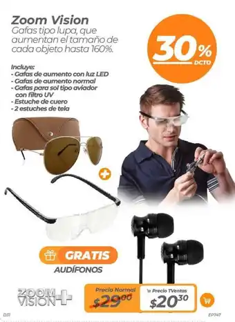 TVentas Zoom Vision oferta